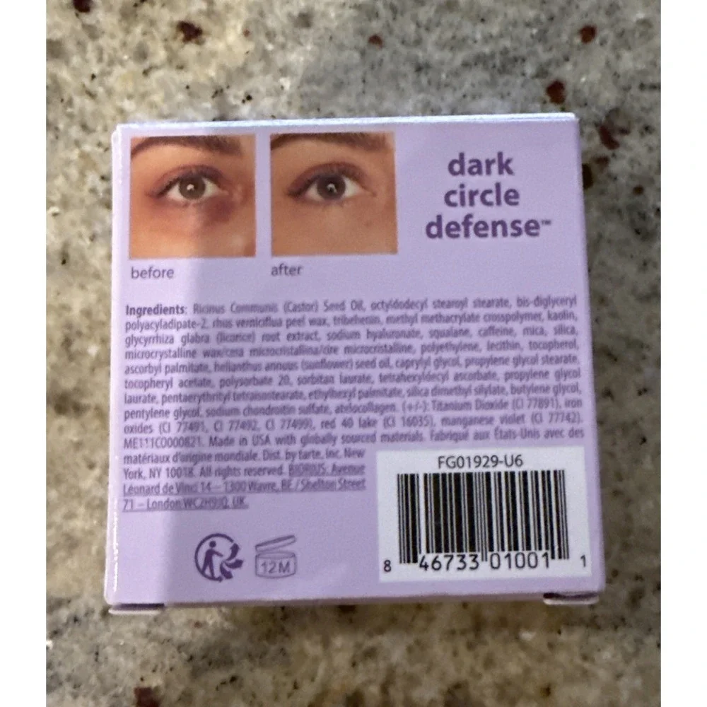 TARTE MED/TAN PEACH CORRECTOR FOR DARK CIRCLE DEFENSE UNDEREYE A1 PRODUCT NIB